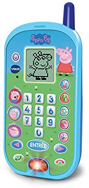 VTech- Peppa Pig Kinder-Telefon 80523105, mehrfarbig Französische Version