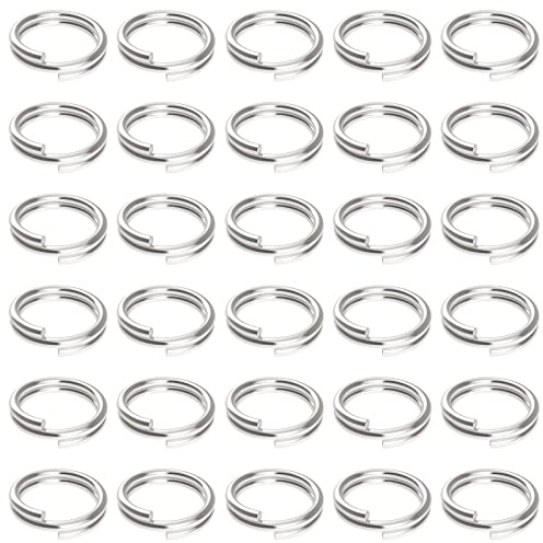 Uniclife 100 Pack 10mm Mini Split Jump Ring with Double Loops Small Metal Rings Connectors for Jewelry Necklaces Bracelets Earrings Crafts Ornaments and DIY Arts