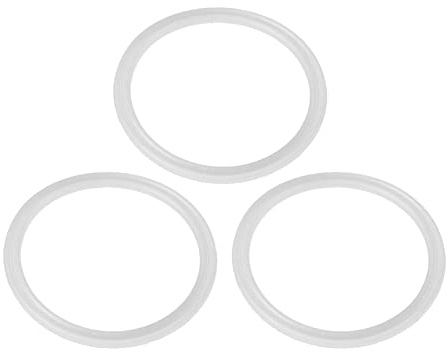 TiaoBug 3 Stück Silikon-Dichtungsring 4.6/5.5/6.5cm Auslaufsichere Gummiring Ersatzdichtungsset Trinkflasche Isolierflasche Deckel Dichtungen