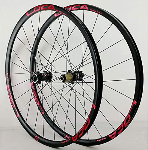 SJHFG Wheelset 26 27,5 29 Zoll Fahrradlaufradsatz,700C Fahrradräder Steckachse Rennrad vorne hinten Felge ultraleichte Legierung Nabe 8-12 Geschwindigkeit Scheibenbremse Road Wheel