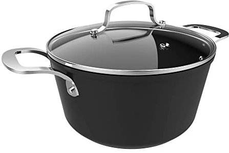 Cecotec Olla Polka Fantasy 24 Pot Silver. Diámetro 24 cm, Capacidad 4,4 L, Aluminio Forjado, Revestimiento antiadherente Whitford Eterna, Libre PFOA, Apta para todo tipo de cocinas, Tapa