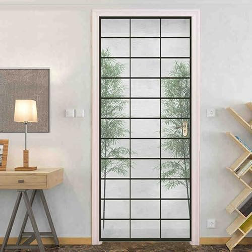 DIY Türaufkleber Äste Außen Gitter Fenster Wandbild Tapete PVC Selbstklebende Wandtattoo Wohnzimmer Tür Wohnkultur