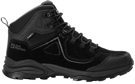 Jack Wolfskin Herr Sunset Hike Texapore MID M vandringssko, svart, 47 EU, svart, 47 EU
