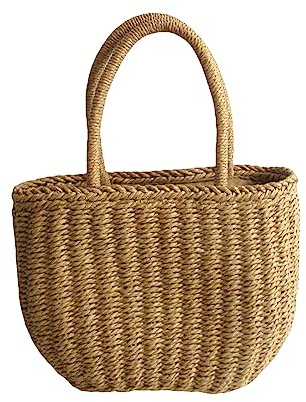 Korbtasche Strohtaschen Damen Sommertaschen Boho Tasche Boho Tasche Damen Bag Umhängetasche Damen Sommer Strandtasche Basttasche Leichte Crossbody Tasche Handy Tasche für Strand Reisen