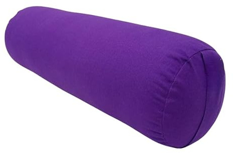 Yoga-Bolster, zylindrisch, Baumwolle und Kapok, Bio, 65 x 21 cm