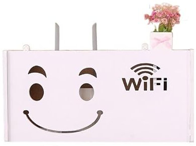Organisateur de Câbles Routeur Wifi sans fil bois-plastique étagère murale support de prise de courant suspendu boîte de rangement 3 taille 9 Style tiroir organisateur ​Boîtes de Rangement pour Câble