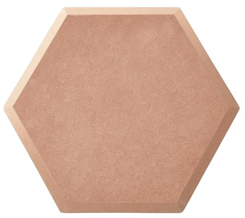 BENECREAT Töpferform, Töpferwerkzeuge, Keramikplatten-Formform, Sechseckige Tellerform Slumpform Töpfer-Ton-Werkzeuge MDF-Dichteplatte Für Töpfer-Bastelbedarf, 30x25.8x1.5 cm