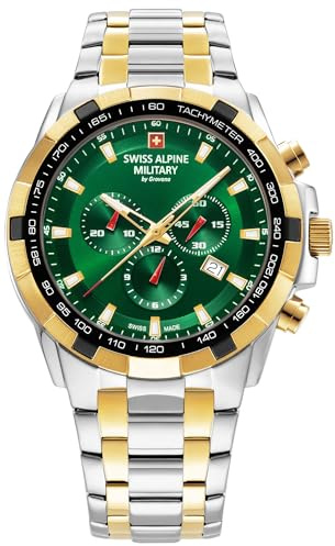 Swiss Alpine Military Herren Uhr Chrono 7043.9144SAM Edelstahl