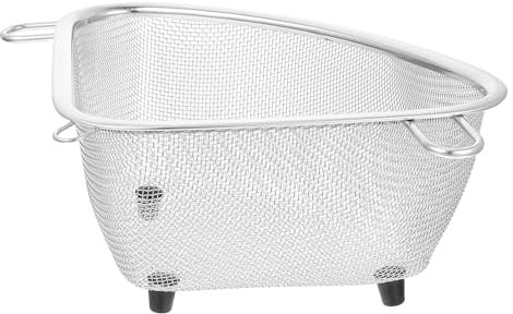 CIYODO Panier De Vidange Dévier Triangulaire En Acier Inoxydable Panier De Cuisine Facile À Nettoyer