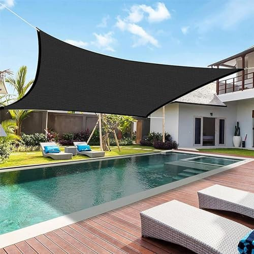 Sun Shade Sail Waterproof, 95% UV Block Garden Sunscreen Awning Canopy with Free Rope, Breathable Patio Sail pergola for Outdoor Party Facility and Activities (3MX4M)