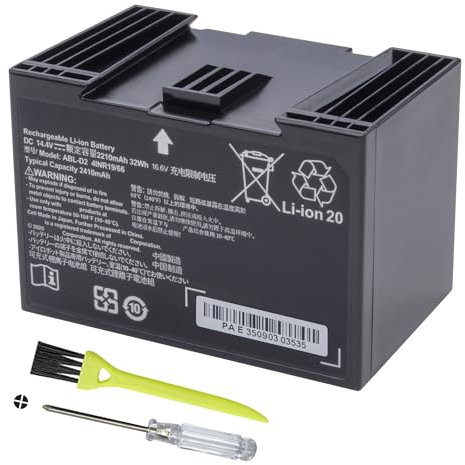 ABL-D2 Replacement Lithium Ion Battery for iRobot Roomba i4 i4+ i4 Plus 4150 / i7 i7+ i7 Plus 7150 / j7 j7+ 7550 j7550 / i8 i8+ i8550 / Roomba Combo j5 i5 j7 j9 Series Robots DC 14.4V 2220mAh/32Wh