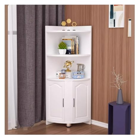 YQINQIN83B Vorratsschränke Eckschrank, Wandschrank, Wohnzimmer-Aufbewahrungsschrank, Aufbewahrungsschrank, Dreiecksschrank, Aufbewahrungsregal Lagerschränke/Vorratsschränke(A,40 * 40 * 150cm)