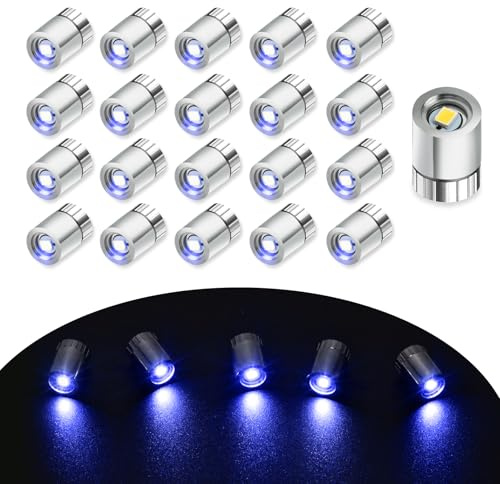 Puppenhaus Beleuchtung 20 Stück Mini LED Licht Kleine LED Lichter Puppenhaus Lampe Blaues LED Licht Klein DIY Puppenhauszubehör, Basteln, Mini Spielzeugzubehör