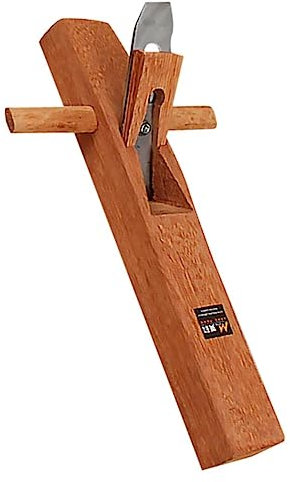 Mikikit Pialla Manuale per Legno 400mm in Legno e Acciaio Resistente Piallatrice Portatile Ergonomica per Lavorazione e Falegnameria Domestica