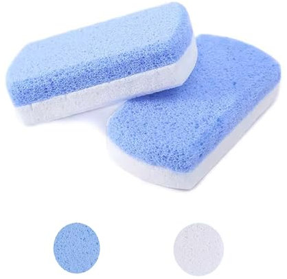 2 Stück Bimsstein Fußpflege,Doppelseitiger Bimsstein,Hornhautentferner und -Wäscher für Hornhautentfernung und reinigung,für Pediküre und glatte,weiche Füße und Körperhaut