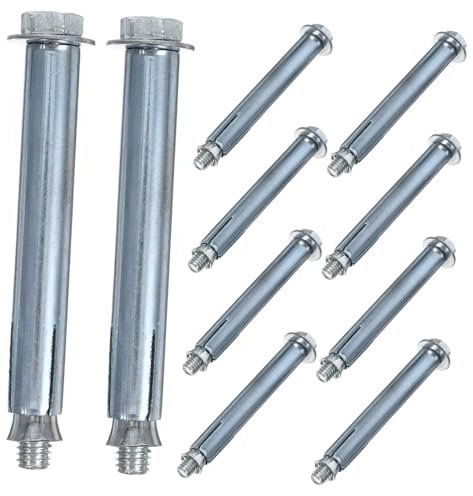 Uonlytech 10piezas Pernos De Expansión Sujetadores Para Rampas De Estacionamiento Tornillo De Reductores De Anclajes
