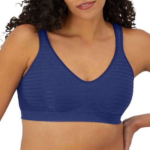 Bali Women's Wireless Bra, Comfort Revolution Seamless T-Shirt Bra, ComfortFlex Fit, Moisture-Wicking