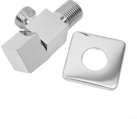 Wall Mounted Brass Water Shut Off Valve 2 Inch for Home and Garden Applications (Chrome)