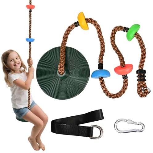 Altalena per bambini,struttura da arrampicata per esterni, altalena da arrampicata per bambini con piattaforma, capacità di carico fino a circa 200 kg