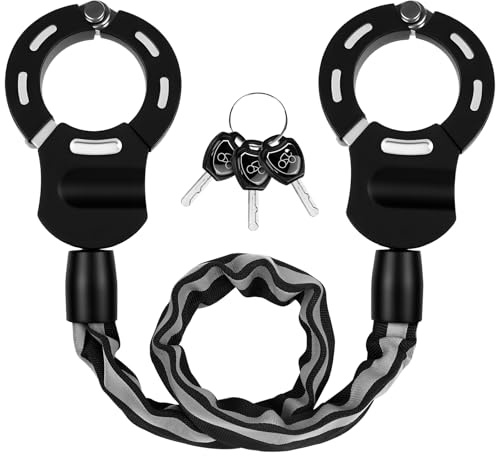 Gaethra Candado Patinete Electrico, Candado Antirrobo para Scooters, Candados bicicleta con llave, Ideal para Patinete Eléctricas, Bicicletas, Carritos de Bebé, Motos