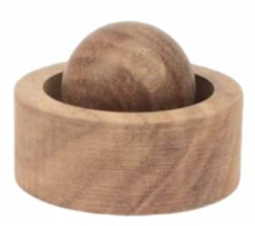 Lampada profumata in legno per oli essenziali, diffusore di fragranza a sfera in legno massello, decorazioni per aromaterapia, perfetto per camera da letto, soggiorno e veicolo utilizzare deodorante