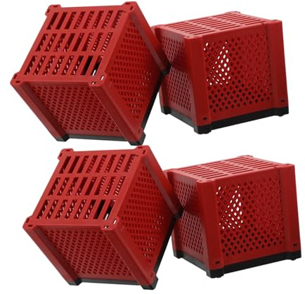 Parliky 4 pièces Cube Purificateur Eau Aquarium Robuste Filtre Réutilisable pour Bassin Étang et Aquarium Facile à Installer Nettoyer Boîte de Filtration