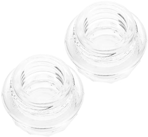 CIYODO 2pcs Transparent Glass Knob Top Replacement for Coffee Percolator Pot Filters Heat-Resistant Glass Tops for Espresso Machine Parts Compatible Coffee Percolators Accessories