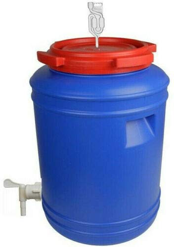 50L Gärfass Maischefass Weinfass kompletter Gärbehälter Gärbottich Getränkefass