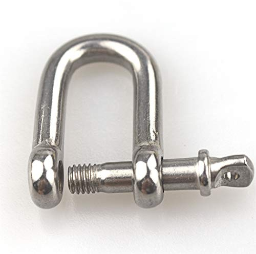 8pcs M8 D-Ring-Schäkel sperren Edelstahl 304 für schwere Takelage, Ziehen, Stahlkettenglied-Schäkel