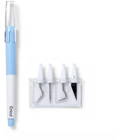Cricut 2007803 Kit TrueControl Unkraut-Set, Blau, Papier Vinyl, Handle + 4 Weeding Tips