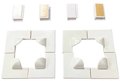 UtauHom Magnetic Window Screen Accessories，8 Window Screen Corners, 4 Window Clip(Two Sets)