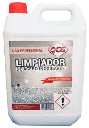 Clim Profesional - 5 Litros Limpiador de acero inoxidable para limpiar, abrillantar y proteger superficies de acero inoxidable, frigoríficos, cocinas, muebles
