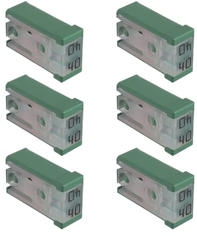 EPLZON 40A 32V Mini Schlitz Automotive MCASE geformte Patronen Sicherung Kit (Packung 6pcs, 40A)