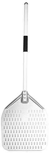 Leisurealeaneag Professional Aluminium Pizza Peel Spade Shovel Paddle 14 in 80 cm Anode Handle