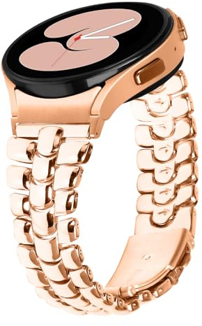GOBY Compatible avec Bracelet Samsung Galaxy Watch 7 40mm 44mm - Bracelet Galaxy Watch 6 5 4, Métal en Acier Inoxydable Band pour Samsung 6 Classic, 5 Pro, 4 Classic, FE