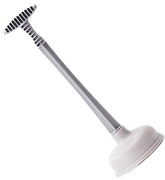 Anneome Drain Pipe Clog Remover with Suction Cup, 2pcs Grey Toilet Cleaner Tools for Home and Bathroom Plumbing Maintenance