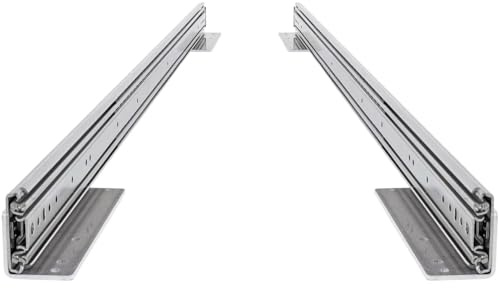 BRASOM Schwerlastauszug Bodenmontage - Auszugsschienen 2 Stück, 1000mm, 250kg, 40 inch, Heavy Duty Schubladen Schienensystem, Kugellager