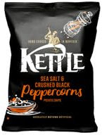 Kettle Hand Cooked Crunchy Crisps 36 Bags x 40g (Sea Salt & Black Pepper)