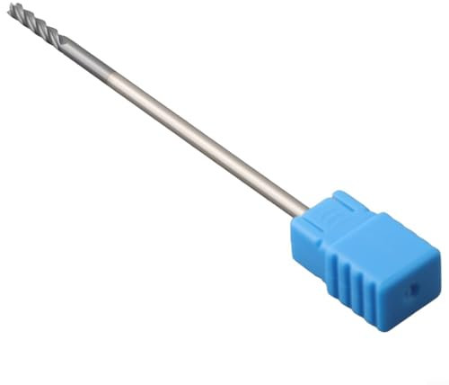 Gdfnmogo Set di 4 frese in carburo di tungsteno, 3 mm, affilate, per angoli affilati, rivestimento DLC per finitura in alluminio, acciaio legato di acciaio generale