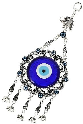 TOPBATHY Colgante De Ojo De Elefante Decorativo Diseño De Estilo Turco para Coche y Pared