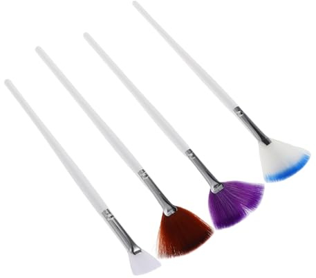 VALICLUD 4pezzi Spazzola Ventaglio Per Maschera Setole Morbide Applicatore Per e Trattamenti Strumento Per Spa e