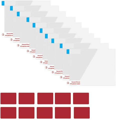 Almohadillas adhesivas de doble cara para cámara de salpicadero, 10 unidades, lámina electrostática y 10 unidades de almohadillas adhesivas de doble cara para reloj de parquímetro electrónico