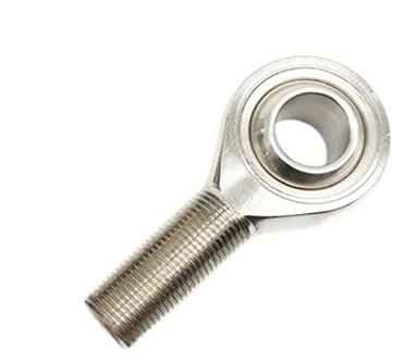 VAYEODEYU Pillow Block Bearing, Linear Shaft End Joint Bearing Stainless Steel Female Male Thread Rod Ends Bearings Connecting Rail Holder Multiple Sizes(Male Thread -Left,M6x1.0)