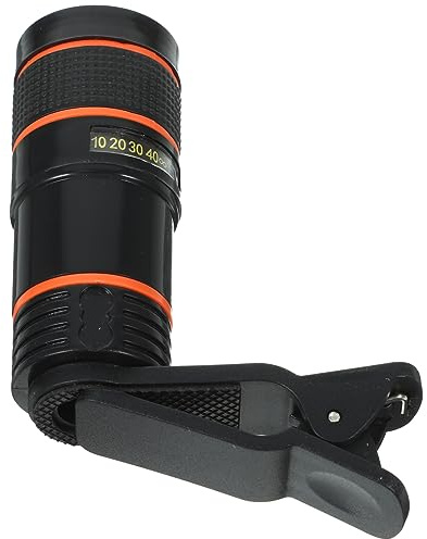 Hemobllo Lente Telescópica para Smartphone con Clip Alta Definición Compatible Mayoría de Móviles Macro y Gran Lente Móvil