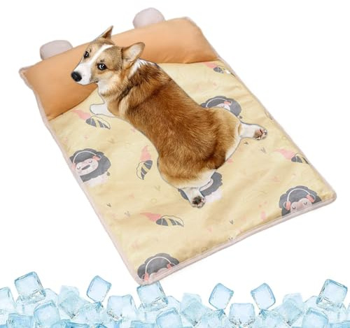 Woalopted Dog Cooling Mat - Gentle Animal Mat - For Hot Weather Sleeping Place Car After Training Indoor Outdoor