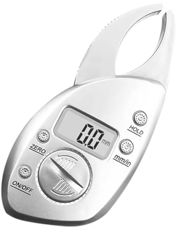 DECOMELODY Calibrador de Grasa Corporal Digital Multifuncional Pantalla Lcd y Batería Incluida, Accesorio de Gimnasio y Hogar para Mediciones Precisas en Abs Plata