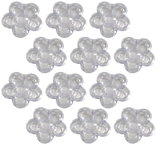 HOMSFOU Boîte à Rouge à Lèvres 12 Pièces, Compartiments 6 Cases, Plastique Léger Transparent, Organisateur Portable pour Rangement Maquillage Extérieur et Poche, pour Sous-emballage