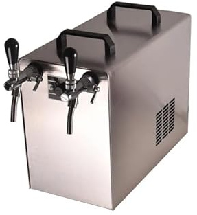 Erogatore Birra Stream 50 Set Completo, Raffreddamento a Secco 2 Linee fino 55 l/h, per Fusto Type A con Adattatore NC