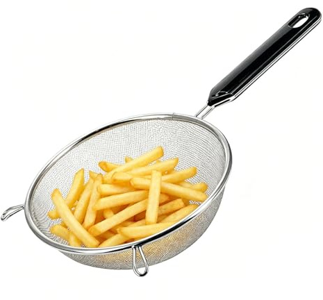 Colino Da Cucina A Maglia Fine Setaccio Tipo Cucchiaio Con Manico | Colino a Maglia Fine da Cucina con Manico, Colapasta, Cucchiaio, Schiumarola Per pasta, riso, farina, latte, caffè,