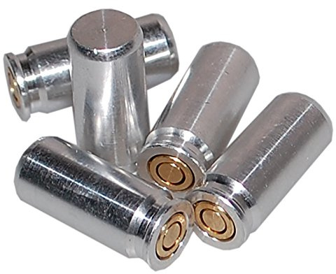 Flachberg 9mm P.A.K - Cartuchos de amortiguación (5 Unidades, 9 mm, 9 mm, Aluminio Plateado)